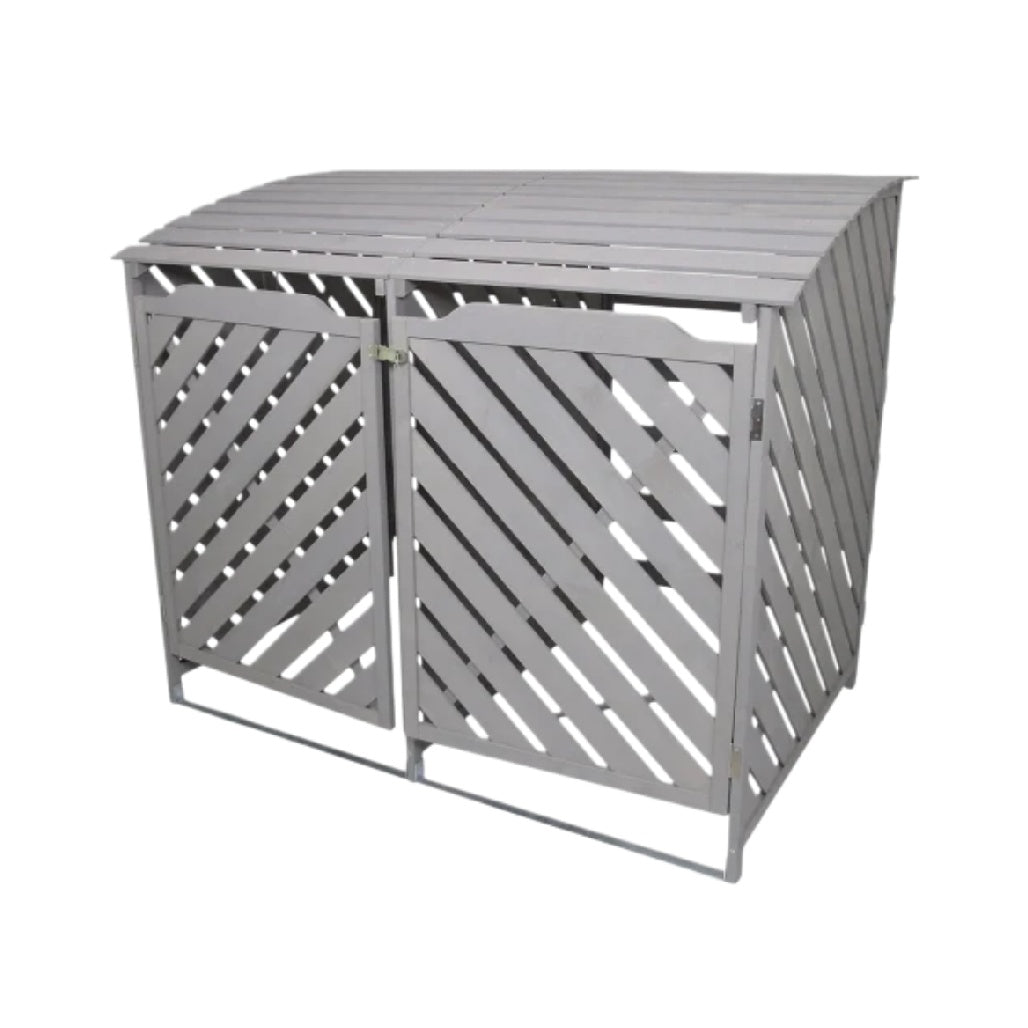 屋外収納ボックス 木製 - ガーデン用 道具保管 - 120 x 80 x 90