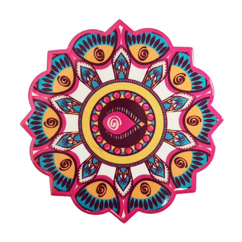 Plateau décoratif en céramique pour la table - 20 x 20 x 1