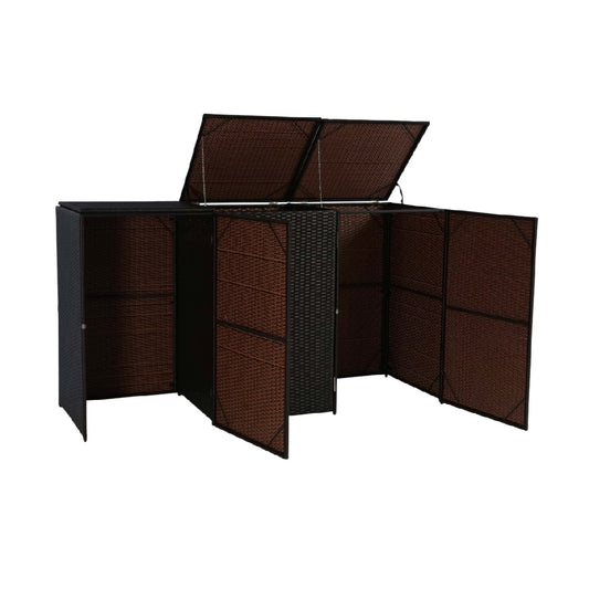 ラタン製の屋外用折りたたみパーテーション - 150 x 75 x 100