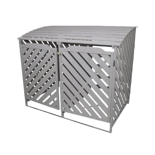 屋外収納ボックス 木製 - ガーデン用 道具保管 - 120 x 80 x 90