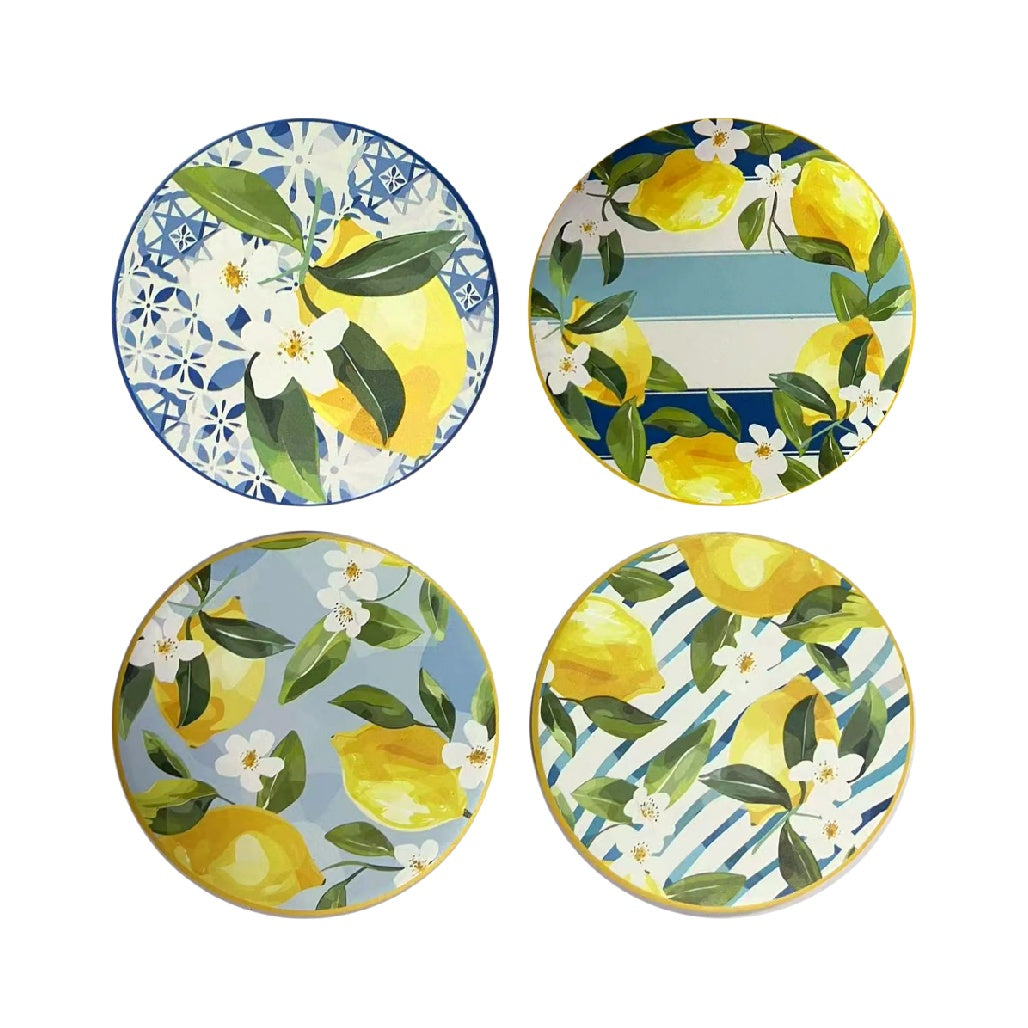 Assiette décorative pour table en céramique - 25 x 25 x 2